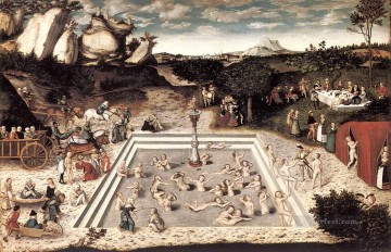  Elder Painting - The Fountain Of Youth Renaissance Lucas Cranach the Elder